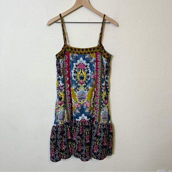 Anthropologie Paisley Velvet Slip Dress Womens Size S - Picture 7 of 10